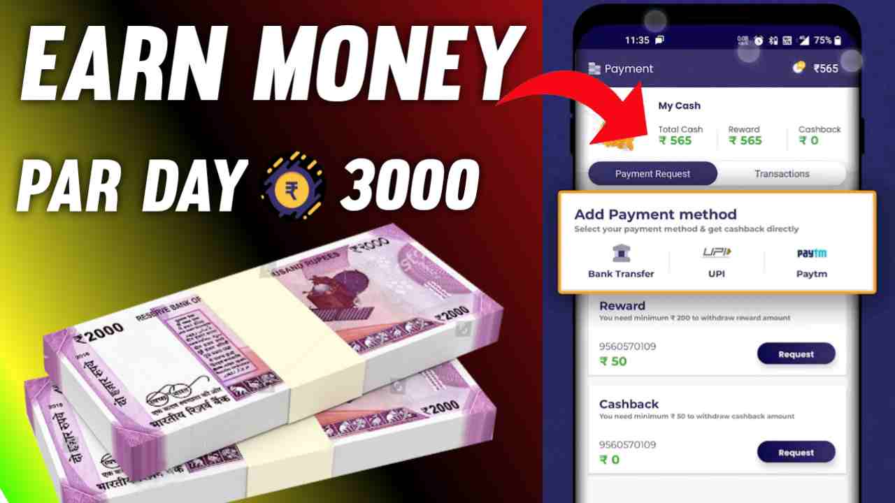 Make Money with EarnEasy App-Earn Par Day ₹3000
